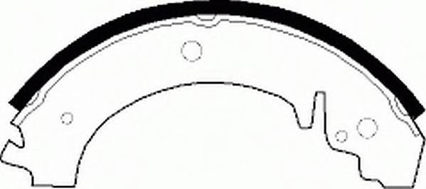 Комплект тормозных колодок FERODO