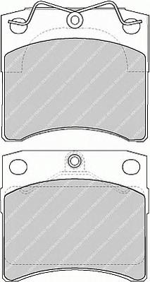 Комплект тормозных колодок, дисковый тормоз FERODO