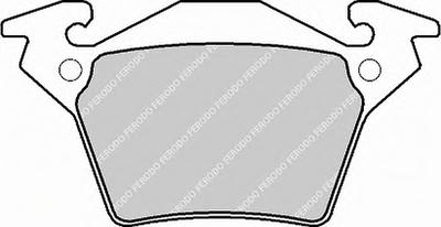 Комплект тормозных колодок, дисковый тормоз FERODO FVR1305