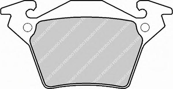 Комплект тормозных колодок, дисковый тормоз FERODO