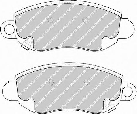 Комплект тормозных колодок, дисковый тормоз FERODO