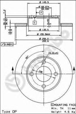 Тормозной диск BREMBO