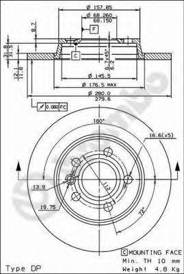 Тормозной диск BREMBO