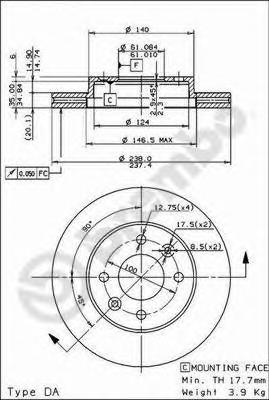 Тормозной диск BREMBO