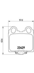 Комплект тормозных колодок, дисковый тормоз BREMBO P 83 045