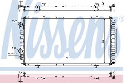 Радиатор охлаждения NISSENS 61390