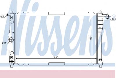 Радиатор охлаждения NISSENS 61654