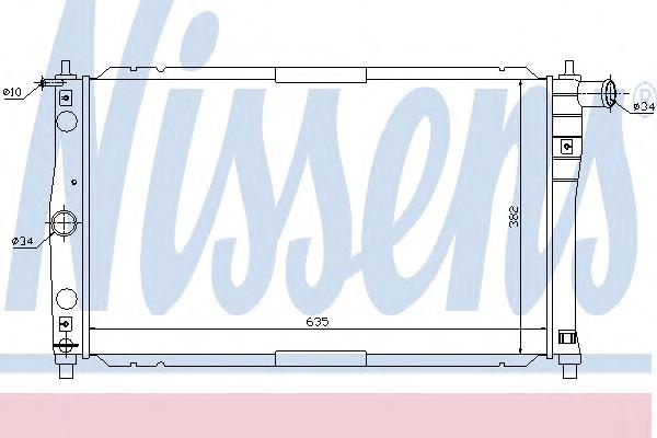 Радиатор охлаждения NISSENS