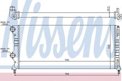 Радиатор охлаждения NISSENS