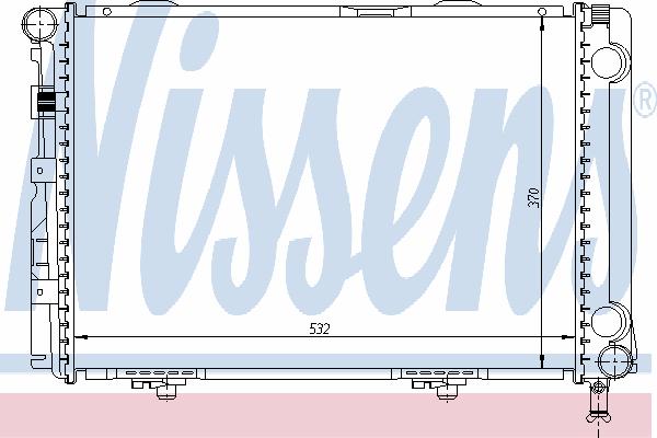 Радиатор, охлаждение двигателя NISSENS