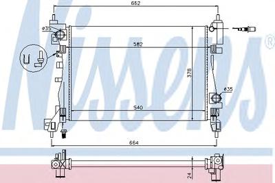Радиатор охлаждения NISSENS 630743