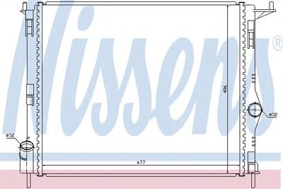 Радиатор охлаждения NISSENS 637609