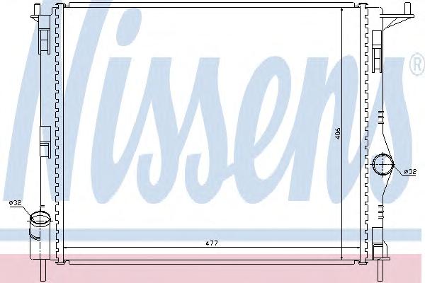 Радиатор охлаждения NISSENS