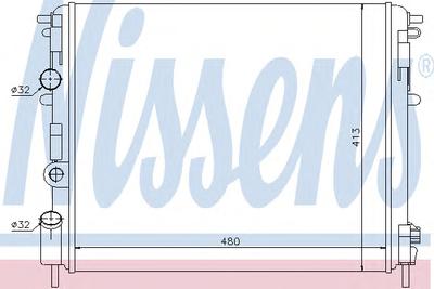 Радиатор охлаждения NISSENS 637931