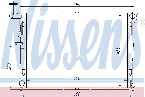 Радиатор охлаждения NISSENS