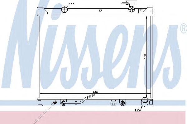 Радиатор охлаждения NISSENS