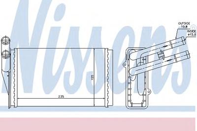 Радиатор печки NISSENS 70221