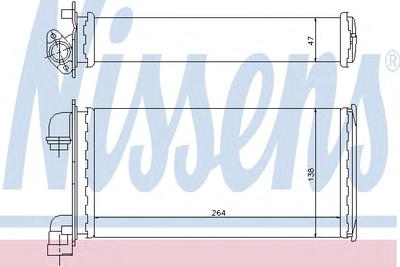 Радиатор печки NISSENS 70501