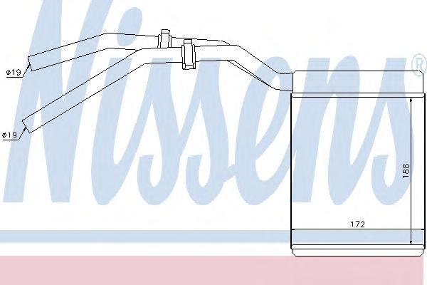 Радиатор печки NISSENS