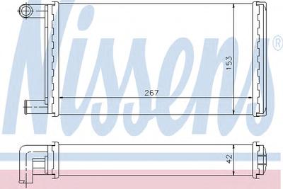 Теплообменник, отопление салона NISSENS 72004