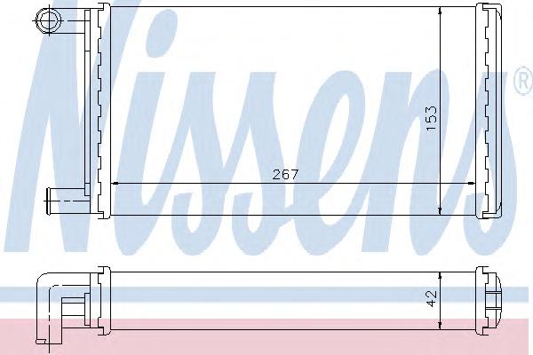 Теплообменник, отопление салона NISSENS