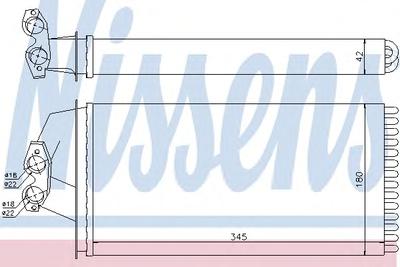 Радиатор печки NISSENS 72036