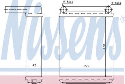 Радиатор печки NISSENS 72038