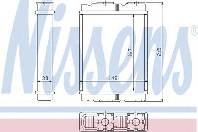 Радиатор печки NISSENS 72050