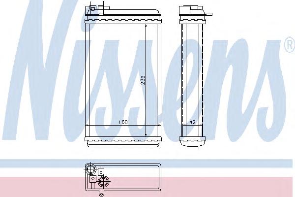 Радиатор печки NISSENS