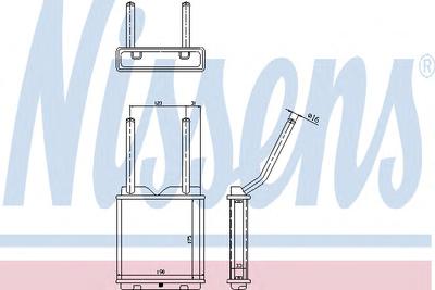 Радиатор печки NISSENS 726531
