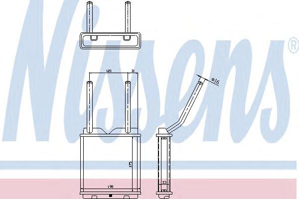 Радиатор печки NISSENS