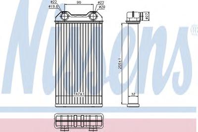 Радиатор печки NISSENS 73331
