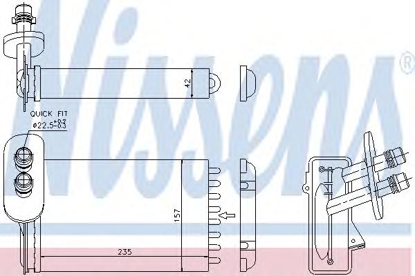 Радиатор печки NISSENS
