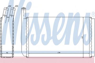 Радиатор печки NISSENS 73940