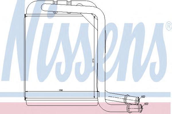 Радиатор печки NISSENS