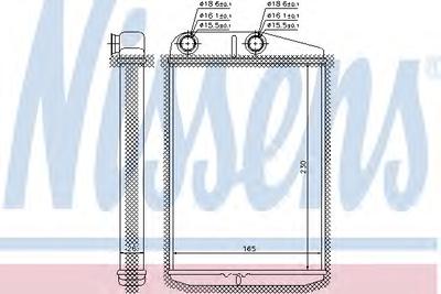 Радиатор печки NISSENS 73989
