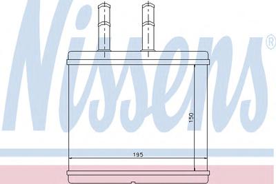 Радиатор печки NISSENS 76504