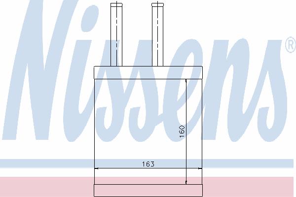 Теплообменник, отопление салона NISSENS