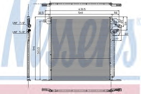 Конденсатор, кондиционер NISSENS