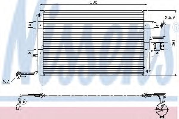 Конденсатор, кондиционер NISSENS