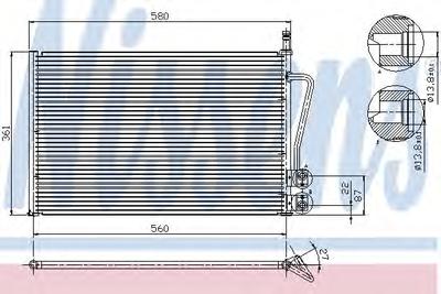 Конденсатор, кондиционер NISSENS 94587