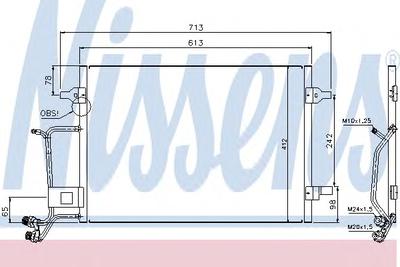 Конденсатор, кондиционер NISSENS 94593