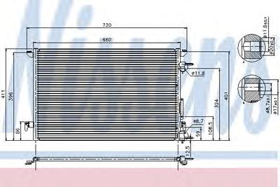 Конденсатор, кондиционер NISSENS 94597