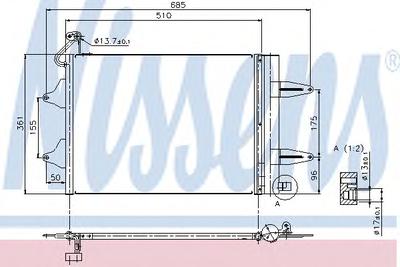 Радиатор кондиционера NISSENS 94628