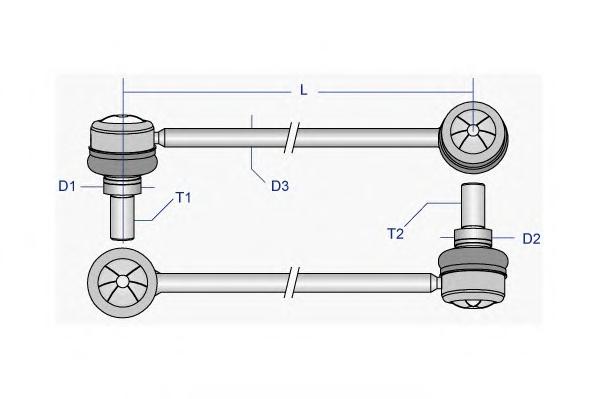 Осевой шарнир, рулевая тяга MOOG