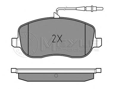 Комплект тормозных колодок, дисковый тормоз MEYLE 025 202 6119/W