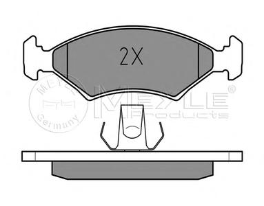 Комплект тормозных колодок, дисковый тормоз MEYLE 025 207 5318