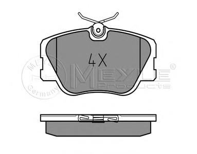 Комплект тормозных колодок, дисковый тормоз MEYLE 025 209 4119