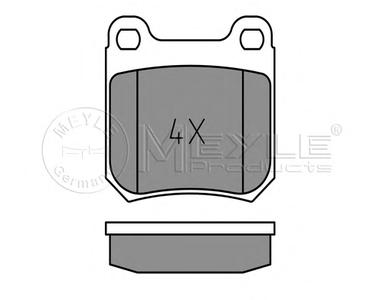 Комплект тормозных колодок, дисковый тормоз MEYLE 025 210 5015