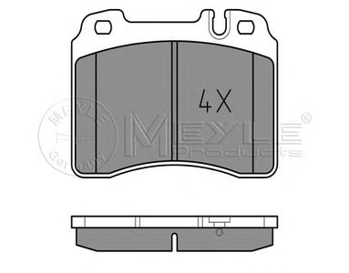 Комплект тормозных колодок, дисковый тормоз MEYLE 025 211 5317